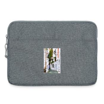 Belle ville de Cadaques en Espagne - Sacoche pour ordinateur portable 15 pouces - gris chiné - Devant