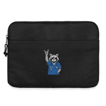 Infirmier Rock Raton Laveur - Humour Infirmière - Sacoche pour ordinateur portable 15 pouces - noir - Devant
