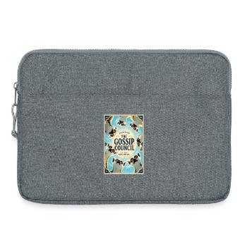 Le Conseil des Potins : Cercle des Chiens Vintage - Sacoche pour ordinateur portable 15 pouces - gris chiné - Devant