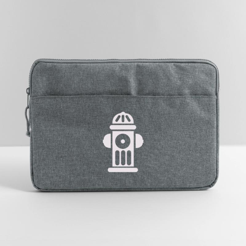 Fire Hydrant Silhouette Line Minimal Laptop bag 15"