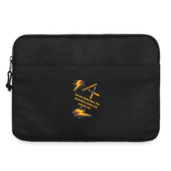 Elektriker T-Shirt Lustiges Geschenk Beruf Humor!! - Laptoptasche 15" - Schwarz - Vorne