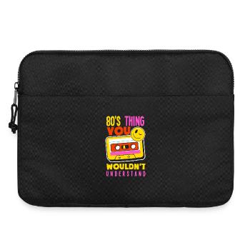 Retro Back to the 80s Vintage Design - Laptoptasche 15" - Schwarz - Vorne