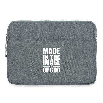 Made In The Image Of God Christlicher Glaube - Laptoptasche 15" - Grau meliert - Vorne