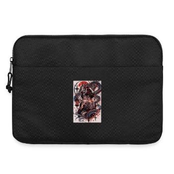 Oni-Frau im Drachenwirbel - Laptoptasche 15" - Schwarz - Vorne