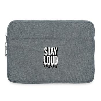 Stay Loud - Laptop bag 15" - heather grey - Front