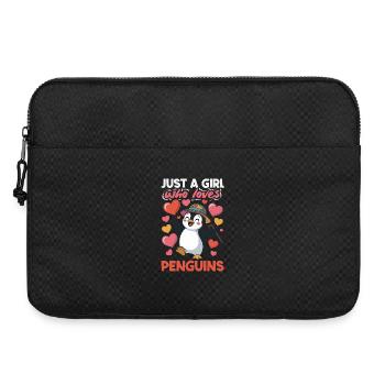 Cute Penguin - Gift for Penguin Lover - Laptop bag 15" - black - Front
