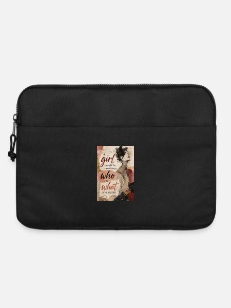 who and what - Laptop bag 15" - black
