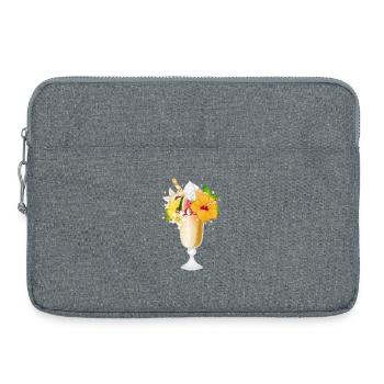 magnificent tropical sundae for ice cream lovers - Laptop bag 15" - heather grey - Front