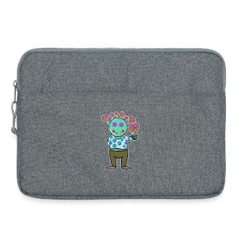 Naschkatzen Bonbon Süßigkeiten Lecker Nachspeise - Laptoptasche 15" - Grau meliert - Vorne
