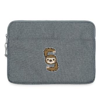 Mammifère animal paresseux habitant de la jungle habitant de la jungle - Sacoche pour ordinateur portable 15 pouces - gris chiné - Devant