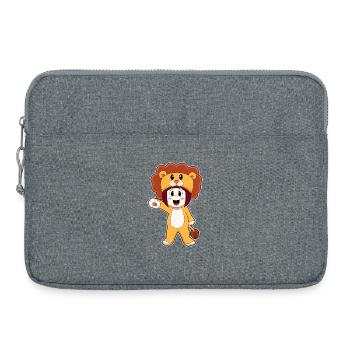 Costume de fille Léo - Sacoche pour ordinateur portable 15 pouces - gris chiné - Devant