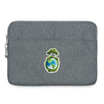 Mutter Erde - Laptoptasche 15" - Grau meliert - Vorne