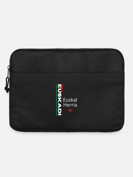 Vibrant Euskal Herria pattern design - Laptop bag 15" - black
