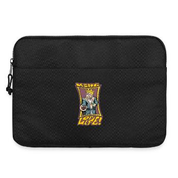 König des Lebens - Laptoptasche 15" - Schwarz - Vorne