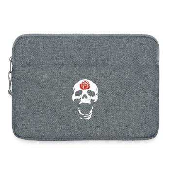 The White Skull and the Rose - Laptop bag 15" - heather grey - Front