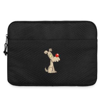 Chien rigolo et mignon - Sacoche pour ordinateur portable 15 pouces - noir - Devant