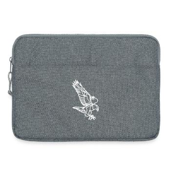 Skizze des Weißen Adlers - Laptoptasche 15" - Grau meliert - Vorne