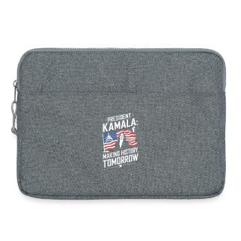 PRÄSIDENT KAMALA SCHREIBT MORGEN GESCHICHTE - Laptoptasche 15" - Grau meliert - Vorne