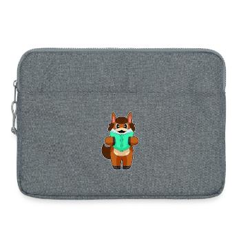 Livre sur les chevaux - Sacoche pour ordinateur portable 15 pouces - gris chiné - Devant