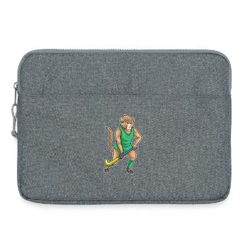 Affe Feldhockey Hockeyschläger - Laptoptasche 15" - Grau meliert - Vorne