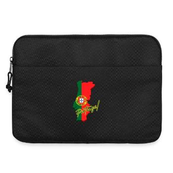 Drapeau du Portugal, fierté portugaise - Sacoche pour ordinateur portable 15 pouces - noir - Devant