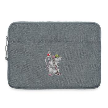 Canne à pêche pour pêcheurs rats Canne à pêche - Sacoche pour ordinateur portable 15 pouces - gris chiné - Devant