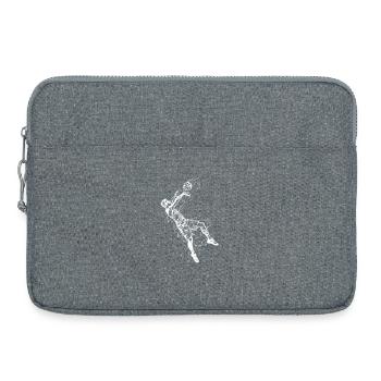 Volleyball Player Sketch - Laptop bag 15" - heather grey - Front