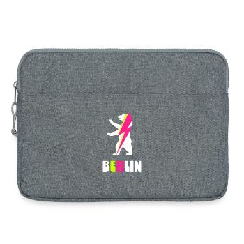 Berlin Berliner Bär mit Blitz - Laptoptasche 15" - Grau meliert - Vorne
