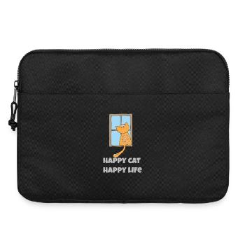 Happy Cat Happy Life - Laptop bag 15" - black - Front
