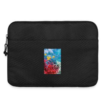 Monde sous-marin vibrant du récif corallien - Sacoche pour ordinateur portable 15 pouces - noir - Devant