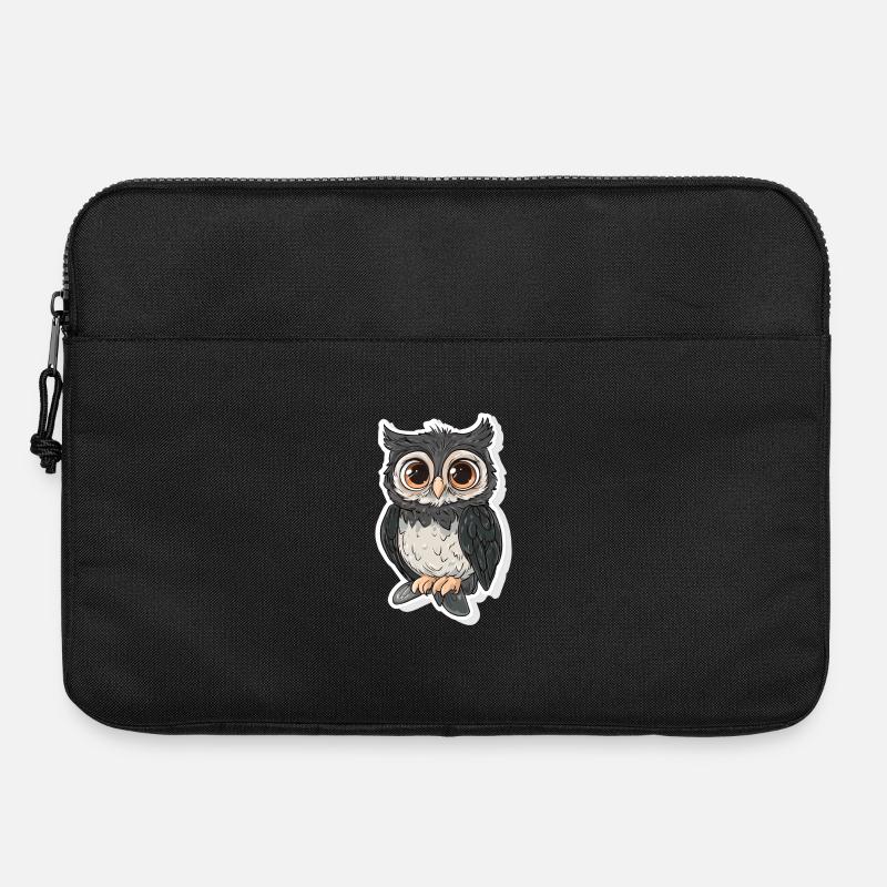 Eule - Laptoptasche 15" - Schwarz