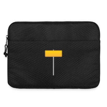 panneau de rue jaune - Sacoche pour ordinateur portable 15 pouces - noir - Devant