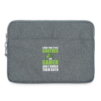 Brother Gamer Confidence Tee - Laptop bag 15" - heather grey - Front