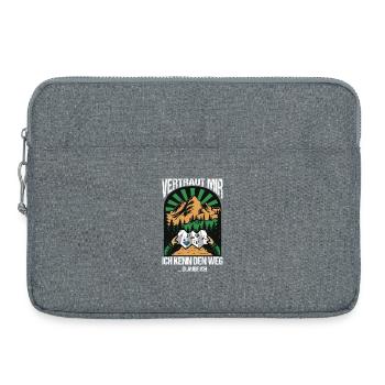 Dictons de randonnée Hiker Tenues de randonnée - Sacoche pour ordinateur portable 15 pouces - gris chiné - Devant