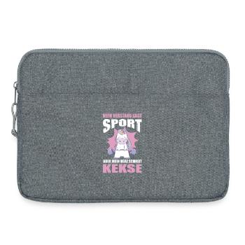 Sports Outfit Funny Saying - Laptop bag 15" - heather grey - Front