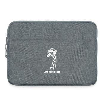 Le long cou bat la girafe - Sacoche pour ordinateur portable 15 pouces - gris chiné - Devant