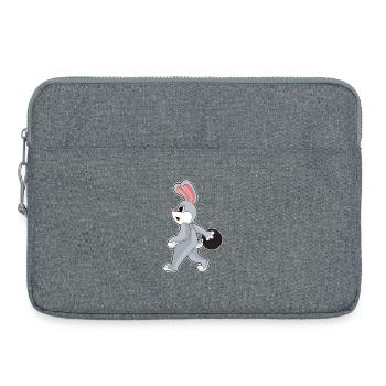 Bunny Bowling Boule de bowling - Sacoche pour ordinateur portable 15 pouces - gris chiné - Devant