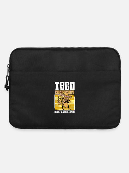 Fête de l'énergie des tacos - Sacoche pour ordinateur portable 15 pouces - noir