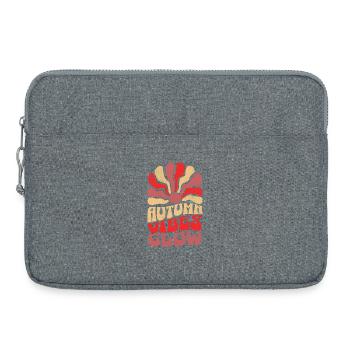 Autumn Vibes Glow - Laptop bag 15" - heather grey - Front