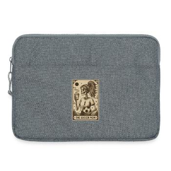Carte de maman de football - Sacoche pour ordinateur portable 15 pouces - gris chiné - Devant