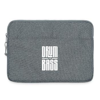 Drum and Bass Typographie audacieuse - Sacoche pour ordinateur portable 15 pouces - gris chiné - Devant