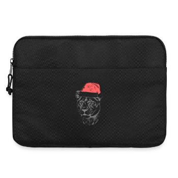 Lioness Christmas Hat - Laptop bag 15" - black - Front