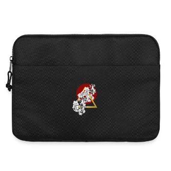 Geometric Golden Lilies - Laptoptasche 15" - Schwarz - Vorne