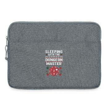 Sleeping with the DM - Funny D'n'D - Laptop bag 15" - heather grey - Front