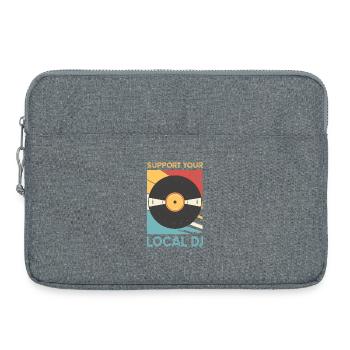 Cadeaux de la tenue DJ - Sacoche pour ordinateur portable 15 pouces - gris chiné - Devant