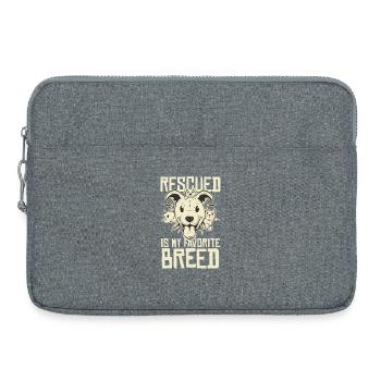 Favoris des sauvés – Ma race préférée - Sacoche pour ordinateur portable 15 pouces - gris chiné - Devant