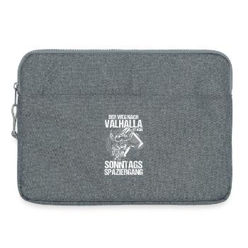 Mur des Boucliers Médiévaux Marché Médiéval Viking - Sacoche pour ordinateur portable 15 pouces - gris chiné - Devant