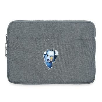 Wellensittich - Laptoptasche 15" - Grau meliert - Vorne
