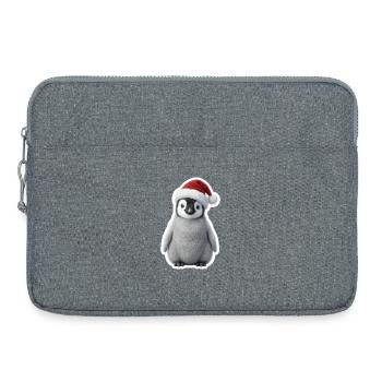 Petit manchot dans la magie hivernale - Sacoche pour ordinateur portable 15 pouces - gris chiné - Devant