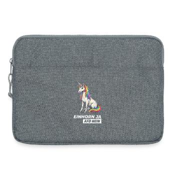 Cool Unicorn Yes, Party AfD No - Laptop bag 15" - heather grey - Front